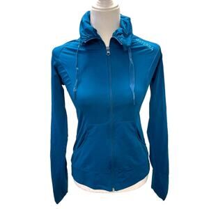 doTERRA Essential Oils Full Zip Sweatshirt with Pockets Rouched Sleeves XS